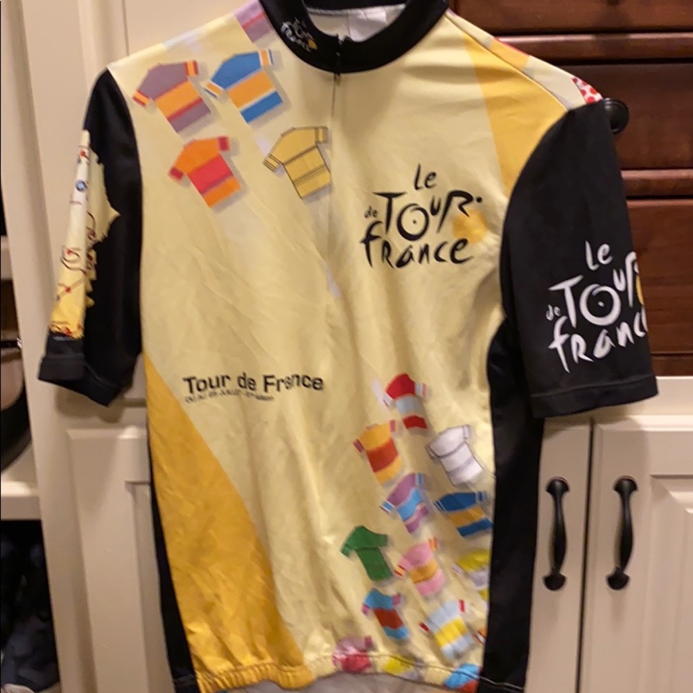 Tour De France  yellow women small cycling jersey